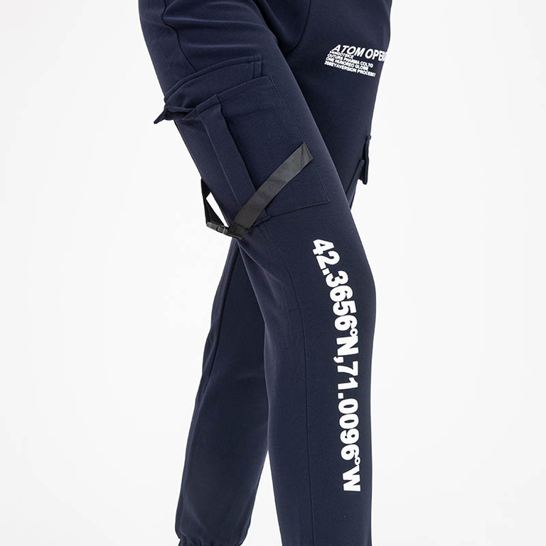 Marineblaue Cargohose für Damen - Kleidung