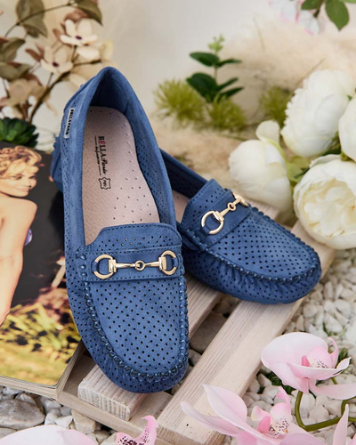 Royalfashion Damen durchbrochene Mokassins Mill