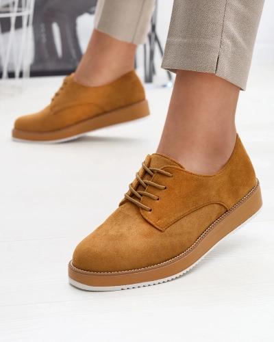 Damen Schnürhalbschuhe a'la oxfords in der Farbe camel Oksila - Footwear