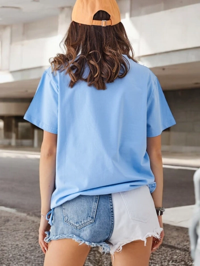 Royalfashion Damen Baumwollbluse mit der Aufschrift