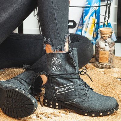 Джинсові чорні сумки - Взуття 1