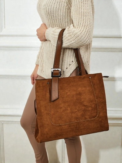 Damen Shopper Handtasche Daverna aus Öko-Wildleder