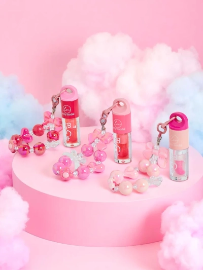 Lipgloss für Kinder mit Armband Erdbeere