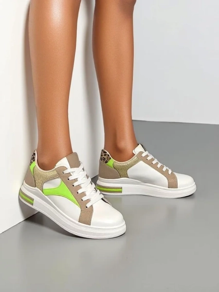 Royalfashion Damen Sneakers mit Glitzer Kaone