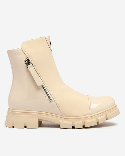 Royalfashion Beige matte Hedaheh Damenstiefel
