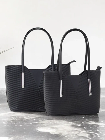 Royalfashion Doppel Frauenhandtasche mit Prägung