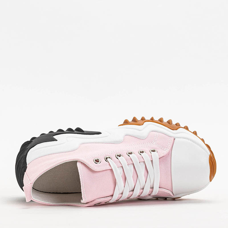 OUTLET Rosa Damenschuhe a'la Sneakers Wenova - Schuhe