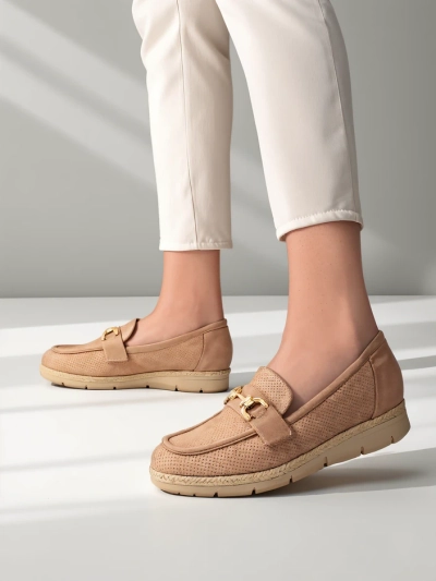 Royalfashion Damen Ballerinas mit einer Dekoration an der Zehe