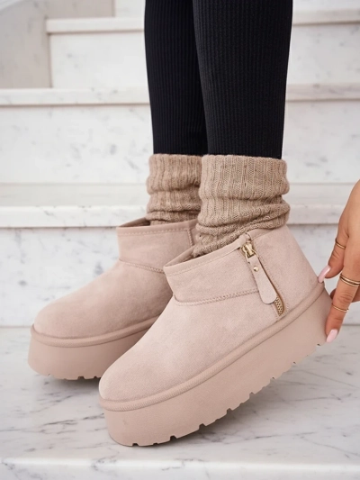 Royalfashion Damen Plateau-Schneestiefel a'la Delgadi
