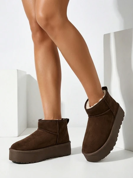 Royalfashion Damen Plateau-Schneestiefel a'la Dagodo