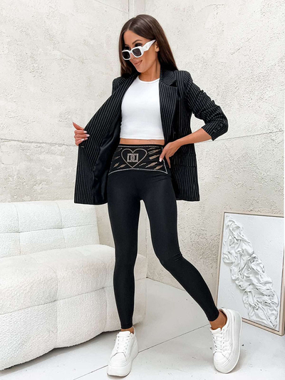 Royalfashion Damen Leggings mit Zirkonen