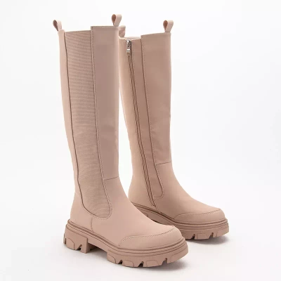 OUTLET Бежеві жіночі середні черевики Promase - Взуття