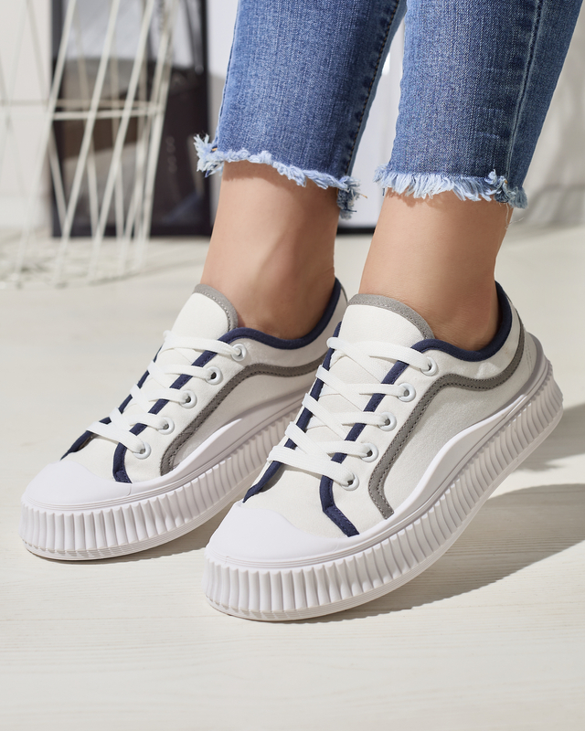 Damen Sneaker auf fester Sohle in weiß Dessica - Footwear