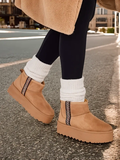 Royalfashion Kurze Damen Schneestiefel Haluzi