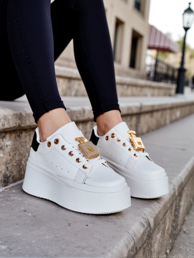 Royalfashion Damen Plattform Sportsneakers Oviger