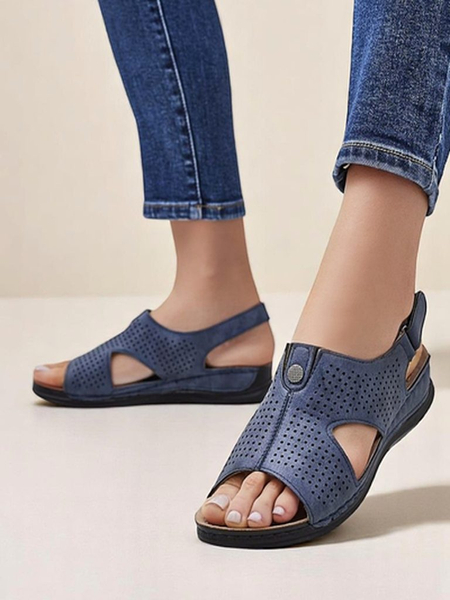 Royalfashion Damensandalen mit Cut-out Leminni