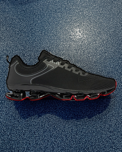 Royalfashion Чорно-сірі чоловічі спортивні туфлі Setorla