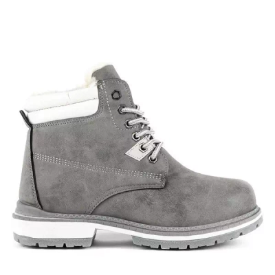 OUTLET Graue Wanderschuhe mit North Land Isolierung - Schuhe