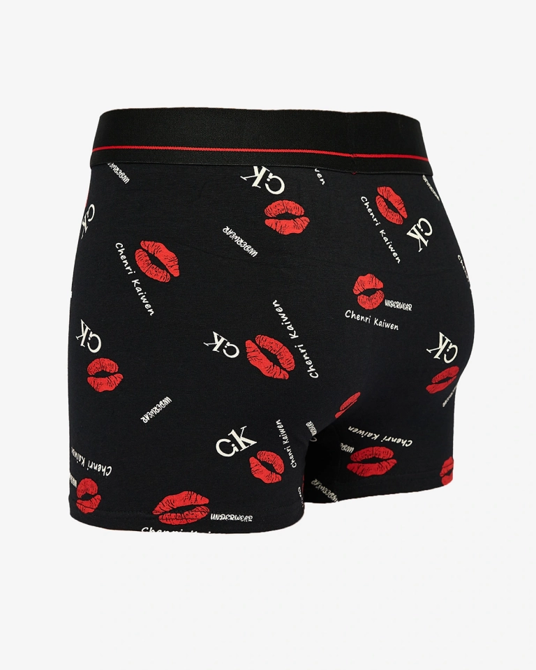 Royalfashion Herren Boxershorts schwarz mit Aufdruck