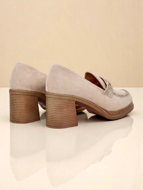 Royalfashion жіночі лофери на стійкому каблуці Apareus