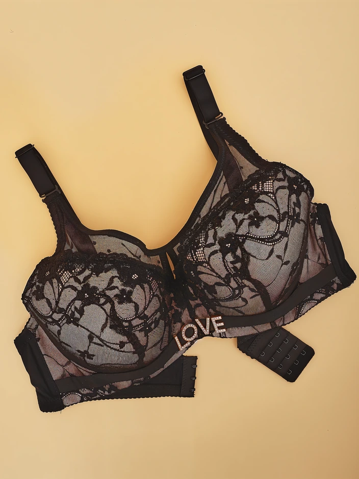 Royalfashion Damen gepolsterter BH mit Spitze