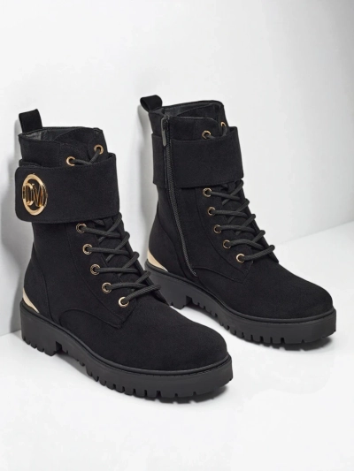 Damen Worker Boots mit Verzierungen Lorice