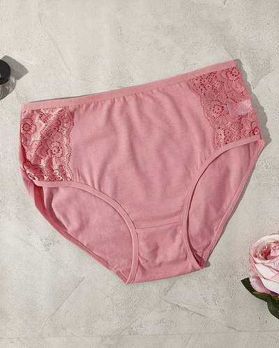Коралові жіночі трусики PLUS SIZE
