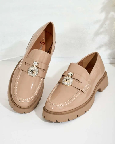 Royalfashion Damen Lackmokassins Bemies