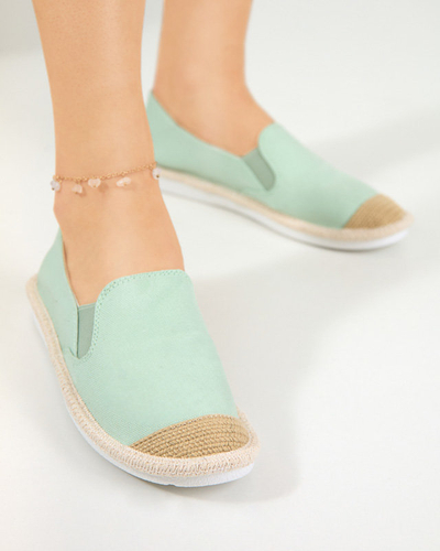 Mintfarbene Damen-Espadrilles Joll- Footwear