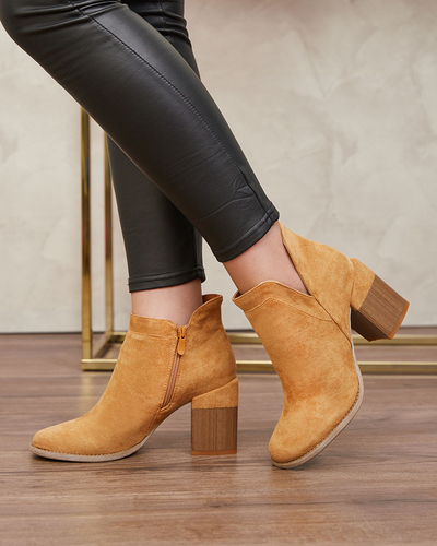 Royalfashion Camel Damen Ricteas Stiletto-Stiefel