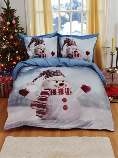 Royalfashion Weihnachtsbettwäsche 160x200 3-TEILIGES Set