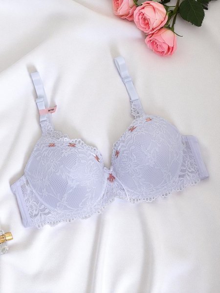 Royalfashion Damen gepolsterter Spitzen-BH Delicate Grace