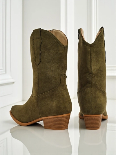 Damen Cowboystiefel Eco-Wildleder SpireHush