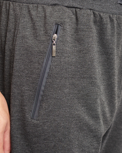Класичні темно-сірі прямі чоловічі спортивні штани - Одяг