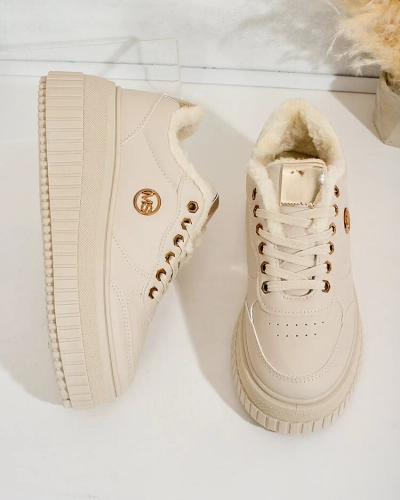 Royalfashion Warme Damen-Sneakers mit Fell Sofi