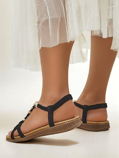 Royalfashion Damensandalen mit Imen-Verzierungen