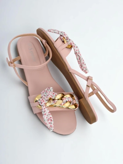 Royalfashion Damen Sandalen mit flacher Sohle BareLuxe