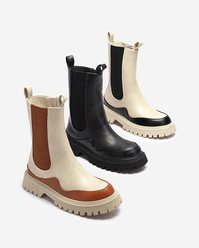 Beige-camel Damenstiefel Dorila - Footwear