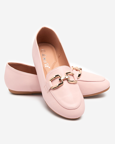 Rosafarbene Kesine-Loafer aus Kunstleder für Damen - Schuhe