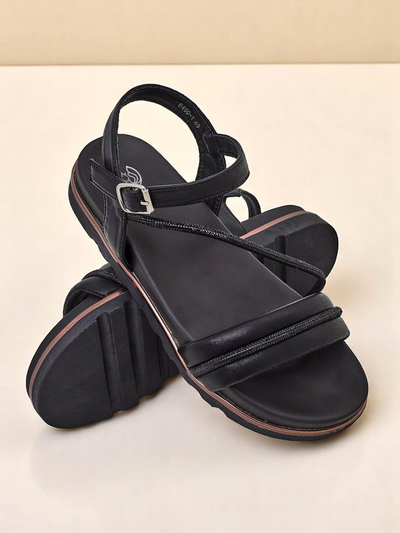 Royalfashion Damen Keilsandalen mit Strass Magnol