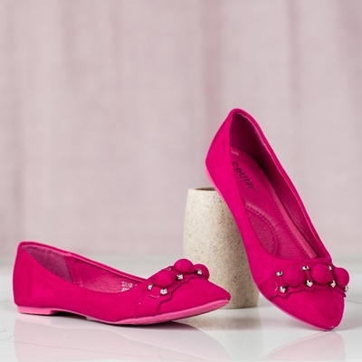 Fuchsia-Ballerinas mit Aya-Verzierungen - Schuhe 1