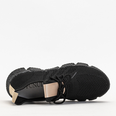 Sportschuhe in Schwarz und Beige für Damen Bommgi - Schuhe