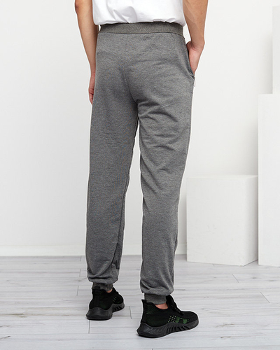 Чоловічі сірі спортивні штани з кишенями - Одяг