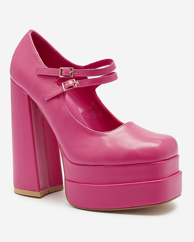 Fuchsia Damen hohe Stiletto-Pumps Edisa - Schuhe