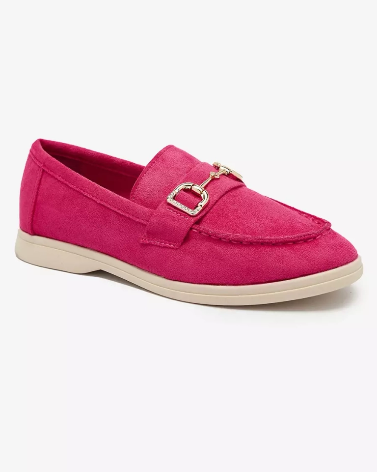 Fuchsia Damen Mokassins mit Goldverzierung Neterri - Footwear