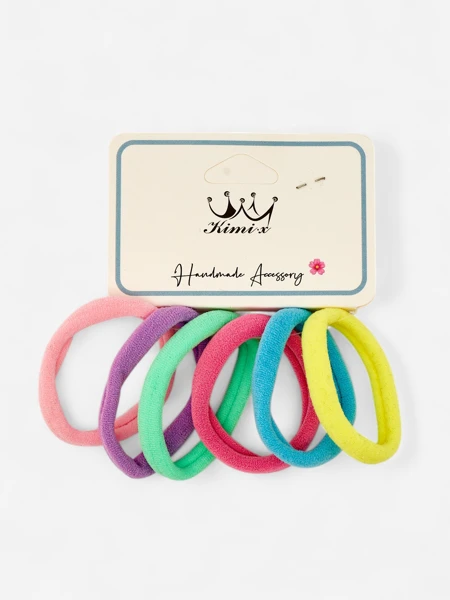 Royalfashion Set aus 6 Haargummis Farbe Multi