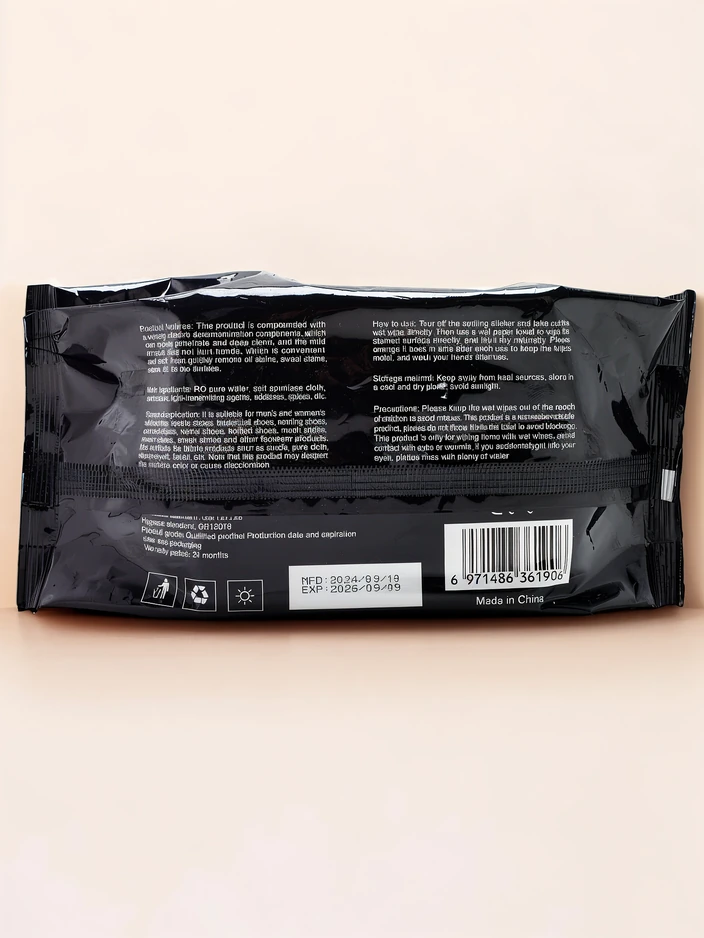 Feuchtigkeitsspendende Schuh-Feuchttücher 80 Stück.