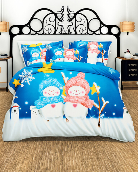 Royalfashion Gemusterte Bettwäsche 200x220 3-teiliges Set