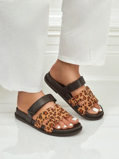 Royalfashion Damen-Pantoletten aus Ökoleder FlexiComfi