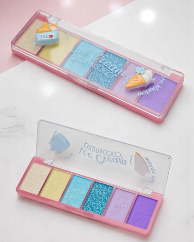 Kevin&Coco Palette 6 Lidschatten mit Glitzer Ice Cream